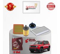 KIT TAGLIANDO FILTRI E OLIO JEEP RENEGADE 1.6 MULTIJET CRD 88KW 120CV 2015 ->