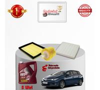 KIT TAGLIANDO FILTRI E OLIO PER TOYOTA AURIS II 1.8 HYBRID 73KW 99CV 2013 -