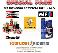 Kit Tagliando Filtri E Olio Renault Kangoo 1.9 Rxed 48Kw 65Cv 09/99- 06/01