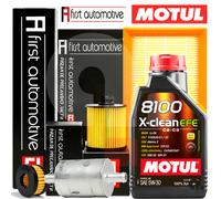 Kit Tagliando + Filtri GAS GPL Per Dacia Duster 1.6 LPG + 5LT Olio Motul 5W30