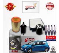 Kit Tagliando FILTRI 3Pz Renault TWINGO II 1.2 16V D4F772 56KW + OMAGGIO