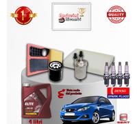 KIT TAGLIANDO FILTRI OLIO CANDELE SEAT IBIZA V 1.4 16V 63KW 86CV DAL 2010 ->