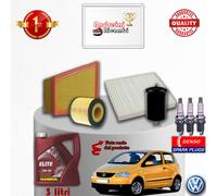 KIT TAGLIANDO FILTRI OLIO CANDELE VW FOX 1.2 40KW 55CV DAL 2006 ->