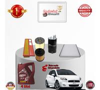 KIT TAGLIANDO FILTRI + OLIO FIAT GRANDE PUNTO 1.3 MJT 66KW 90CV DAL 2008 -> 2012