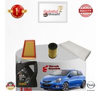 KIT TAGLIANDO FILTRI + OLIO OPEL CORSA D 1.6 16V 110KW 150CV DAL 2007 ->