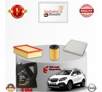 KIT TAGLIANDO FILTRI + OLIO OPEL MOKKA 1.4 TURBO 103KW 140CV DAL 2012 ->