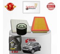 KIT TAGLIANDO FILTRI + OLIO PER NISSAN JUKE 1.6 86KW DAL 2011 ->