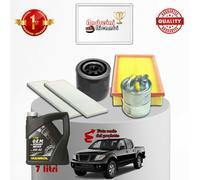 KIT TAGLIANDO FILTRI + OLIO PER NISSAN NAVARA 2.5 dCi 126KW 171CV DAL 06 -> 2010