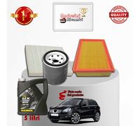 KIT TAGLIANDO FILTRI + OLIO PER NISSAN QASHQAI 1.6 84KW 114CV DAL 2008 -> 2014
