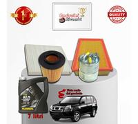 KIT TAGLIANDO FILTRI + OLIO PER NISSAN X-TRAIL 2.2 dCi 100KW DAL 2005 -> 2007
