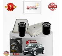 KIT TAGLIANDO FILTRI + OLIO PER TOYOTA YARIS II 1.4 D4D 66KW 90CV 2006 - 2008