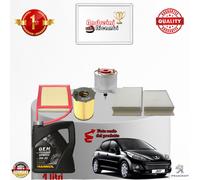 KIT TAGLIANDO FILTRI + OLIO PEUGEOT 207 1.6 HDi 110 FAP 82KW 112CV DAL 2011 ->