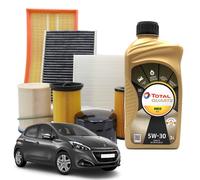Kit tagliando Filtri + Olio Peugeot 208 DS3 1.6 Hdi Olio Tamoil 5w30