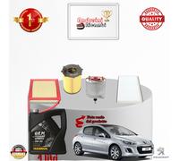 KIT TAGLIANDO FILTRI + OLIO PEUGEOT 308 1.6 HDi 110 FAP 68KW 92CV DAL 2012 ->