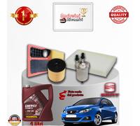 KIT TAGLIANDO FILTRI + OLIO SEAT IBIZA V 1.6 16V 77KW 105CV DAL 2010 ->