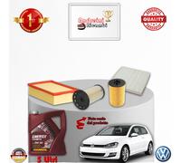 KIT TAGLIANDO FILTRI + OLIO VW GOLF VII 1.6 TDI 77KW 105CV DAL 2012 ->