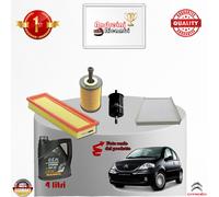 KIT TAGLIANDO FILTRI + OLIO xCITROEN C3 1.1 44KW 61CV DAL 2006 -> 2009
