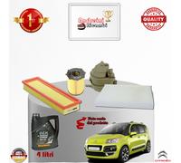 KIT TAGLIANDO FILTRI + OLIO xCITROEN C3 PICASSO 1.6 HDi90 66KW 90CV DAL 2009 ->