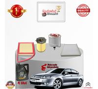 KIT TAGLIANDO FILTRI + OLIO xCITROEN C5 II 1.6 HDi110 FAP 82KW 112CV DAL 2010 ->