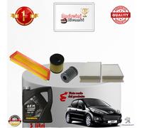 KIT TAGLIANDO FILTRI + OLIO xPEUGEOT 207 1.4 8V GPL 54KW 73CV DAL 2009 ->