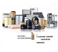KIT TAGLIANDO FILTRI ORIGINAL + OLIO CASTROL VW GOLF 7 1.2 1.4TSI METANO GPL