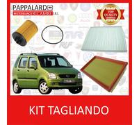 KIT TAGLIANDO FILTRI PER OPEL AGILA 1.0 - 1.2 BENZINA 2000 - 2007