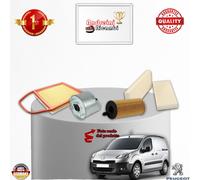 KIT TAGLIANDO FILTRI PEUGEOT PARTNER II 1.6 HDi FAP 82KW 112CV DAL 2013 ->