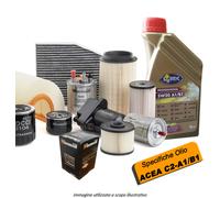 Kit Tagliando Filtri Tecnocar e 4L Olio Ford Fiesta VI 1.0 13- 48KW 65CV