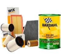 Kit tagliando Filtri WIX e 5 LT Olio Technos XFS 5W30 AV504 per GOLF 7 2.0 TDI