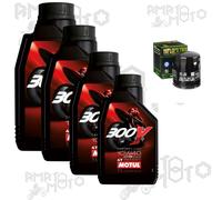KIT TAGLIANDO FILTRO+4LT 300V 10W40 MOTUL KAWASAKI Z750 S M7F (ZR750S) 07-09