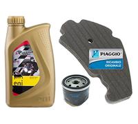 KIT TAGLIANDO FILTRO ARIA E OLIO ENI PER PIAGGIO BEVERLY 400 - 500 ORIGINALE PIAGGIO