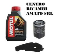 KIT TAGLIANDO FILTRO ARIA+OLIO+1LT MOTUL BEVERLY TOURER EURO3 125 2008 08