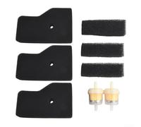 Kit tagliando filtro aria per Honda EU20i EU22i con 3 filtri aria, 3 filtri aria esterni e 2 filtri carburante compatibile per manutenzione e sostituzione generatore 17211Z0700 17218Z07000