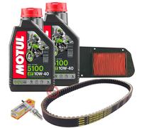 KIT TAGLIANDO FILTRO CINGHIA CANDELA NGK DPR7EA9 MOTUL HONDA FORESIGHT 250 TUTT