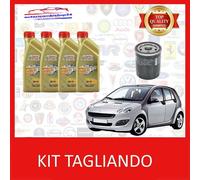 KIT TAGLIANDO FILTRO OLIO + 4LT OLIO CASTROL 5W40 SMART FORFOUR BENZINA DAL 2004