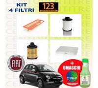 KIT TAGLIANDO FILTRO OLIO ARIA ABITACOLO GASOLIO FIAT 500 1.3 JTD IMPIANTO UFI