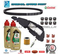 Kit Tagliando Filtro Olio Aria Candela Rulli Cinghia Piaggio New Beverly Hpe ...