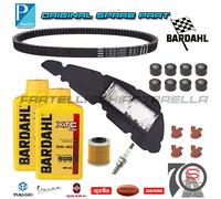 Kit Tagliando Filtro Olio Aria Candela Rulli Cinghia Piaggio New Beverly Hpe ...