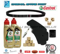 Kit Tagliando Filtro Olio Candela Rulli Cinghia Piaggio New Beverly Hpe 300 K...