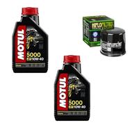 KIT TAGLIANDO FILTRO OLIO HIFLO + 2LT OLIO MOTUL COMPATIBILE CON Piaggio Liberty Sport 150 2008