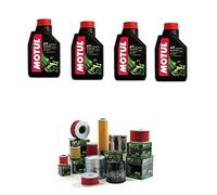 KIT TAGLIANDO FILTRO OLIO HIFLO + 4LT OLIO MOTUL COMPATIBILE CON Husqvarna SM R 510 2005 2007 SCOOTER MOTO