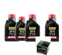 KIT TAGLIANDO FILTRO OLIO HIFLO + 4LT OLIO MOTUL COMPATIBILE CON Triumph Bonneville Steve McQueen Edition 865 2013