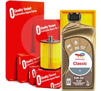 Kit Tagliando Ford C-Max Focus MK2 1.6 1.8 2.0 3 Filtri + 5Lt Olio Total 5w30