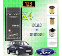 KIT TAGLIANDO FORD C-MAX II 1.5 TDCI 120 CV OLIO 5W30 + 4 FILTRI