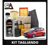 Kit Tagliando Ford Fiesta VI 1.5 TDCi Dal 2015 B-Max Filtri 4 Olio Ford 5w30