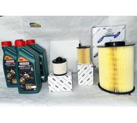 KIT TAGLIANDO FORD FOCUS III C-MAX KUGA 1.5 TDCI 4L CASTROL 0W30 + FILTRI ORIGIN