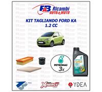 KIT TAGLIANDO FORD KA 1.2cc - 3 FILTRI 3 LITRI PETRONAS SYNTIUM 10W40