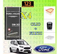 KIT TAGLIANDO FORD Transit Tourneo Courier 1.0 EcoB 101 CV OLIO 5W30 + 3 FILTRI