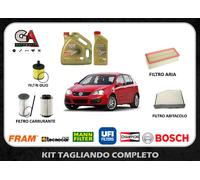 Kit tagliando Golf 5 1.9 tdi 2.0 tdi VW e 5lt olio Castrol Edge 5W30 LL