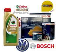KIT TAGLIANDO Golf IV 4 1.9 TDI Bosch + olio Castrol edge LL 5w30 PROFESSIONAL